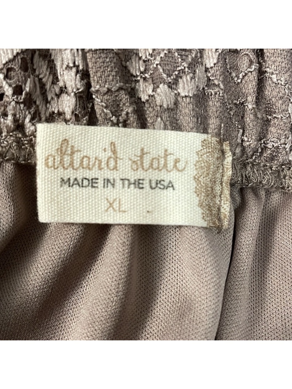 Altar’d State Mocha Lace Maxi Skirt NWT XL - Picture 3 of 5